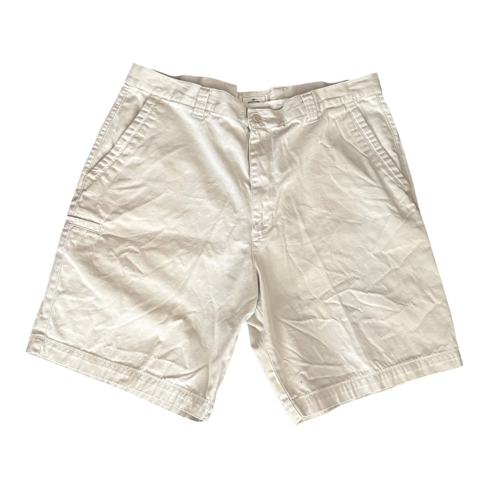 Dockers‎ Mens Relaxed Fit Flat Front Chino Shorts Stone Beige Cotton W38